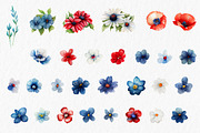 Fourth of July Watercolor Clipart, an Object Graphic by MyLittleMeow (Thumbnail 5 of 7)
