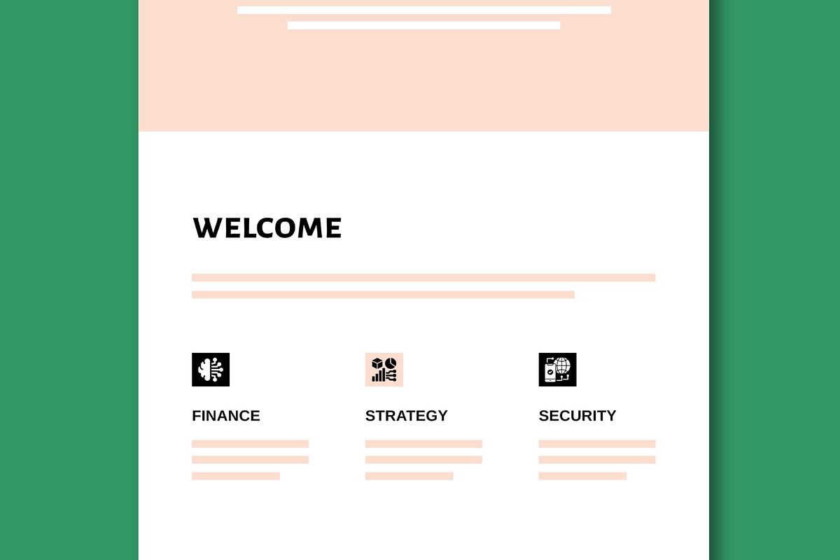 Modern Wireframe Email Newsletter, an Email Template by MightyDesign (Photo 3 of 8)