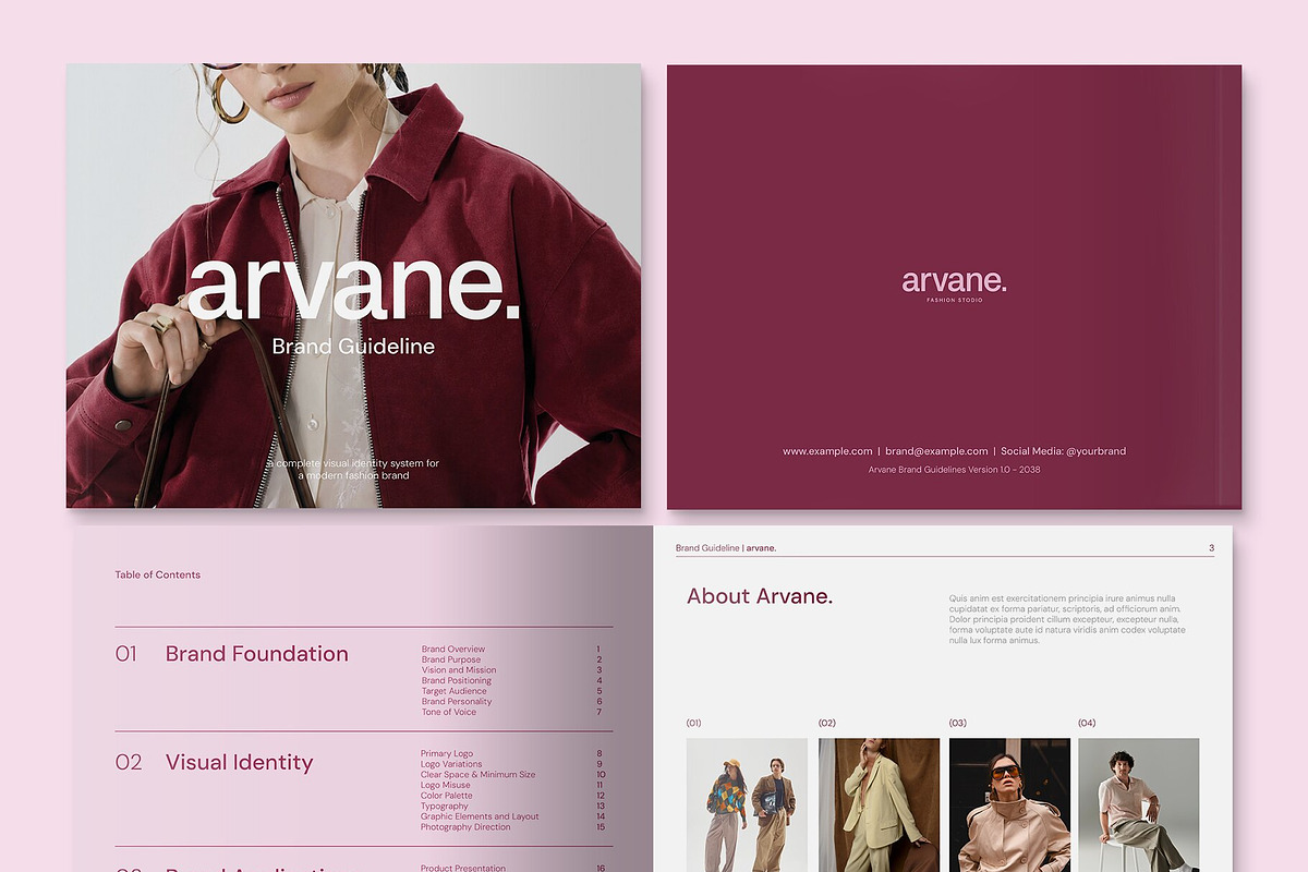 Fashion Brand Guidelines Template, a Brochure Template by BrandPacks (Photo 7 of 7)