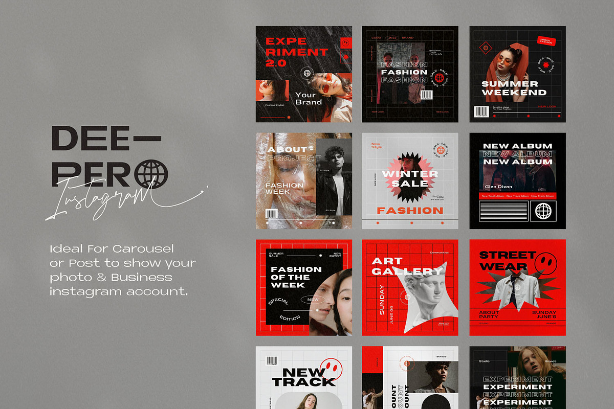 Deeper - Canva Social Media Pack, a Social Media Template by Dirtytemp Studio (Photo 14 of 14)