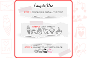 Love Doodles - Dingbats Font, a Symbol Font by WADLEN (Thumbnail 4 of 7)