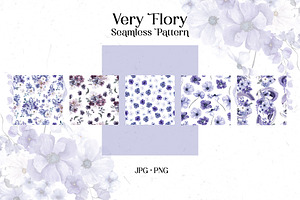 Very Flory. Seamless Pattern