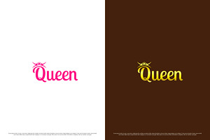 Queen Logotype Design Illustration, a Branding & Logo Template by Morvana Crew