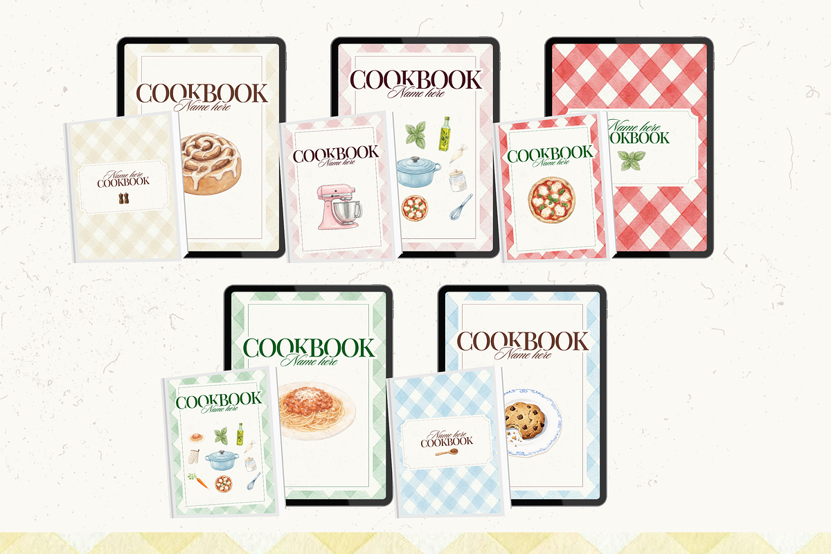 Printable family cookbook template, a Social Media Template by PixelBloomClub (Photo 8 of 8)