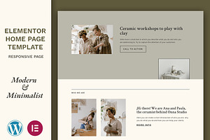 Home Page Elementor Template WP