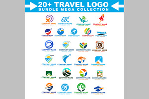 Ultimate Travel Logo Pack 50+, a Branding & Logo Template by ArmanHossen75