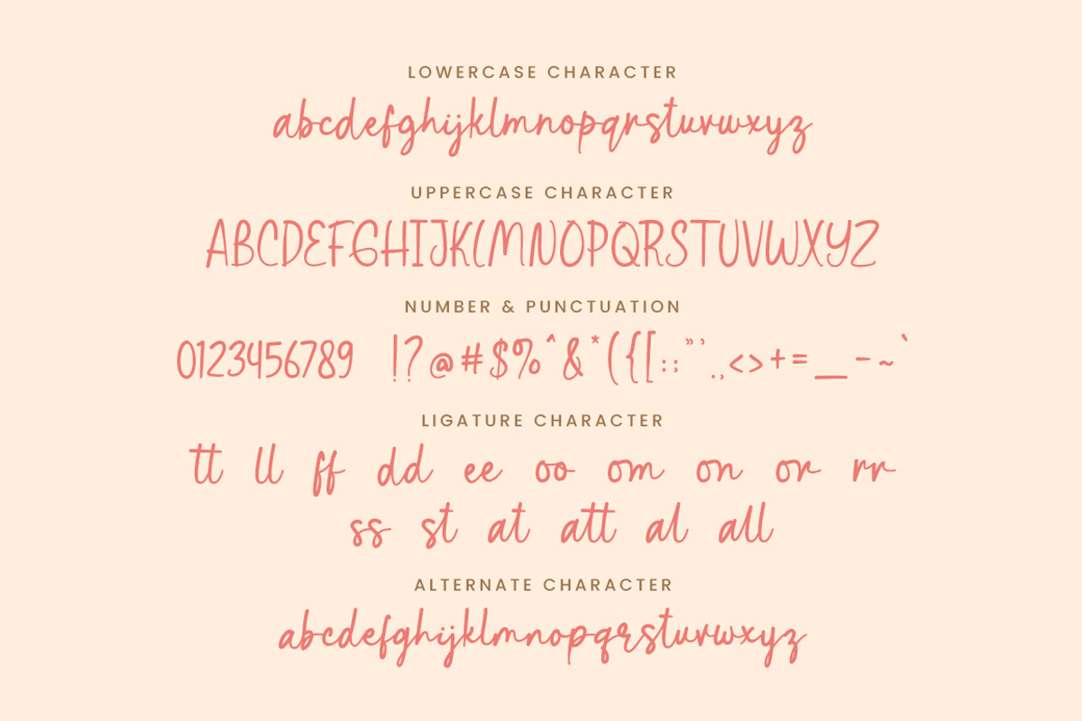 Natural Pastel - Handwritten Font, a Handwritten Font by Bluestype Studio (Photo 7 of 7)