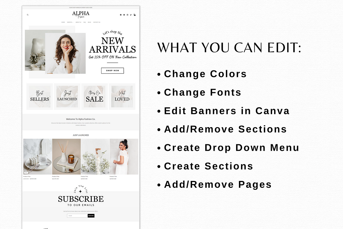 Minimalistic Shopify Theme, a Shopify Template by AdvertFox (Photo 4 of 10)