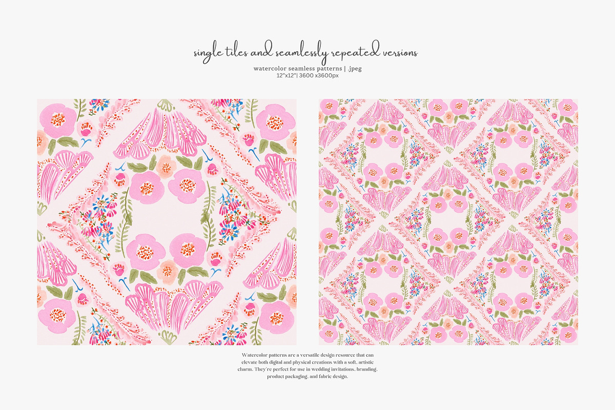 grandmillennial seamless patterns, a Pattern Graphic by Patishop Art (Photo 5 of 9)