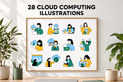 Cloud Computing Illustrations, a Technology Illustration by alexdndz (Thumbnail 1 of 3)