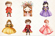 Princess and Prince Clipart, an Illustration by Rose Art (Thumbnail 4 of 4)