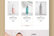 Skincare Landing Page Layout, a Landing Page Template by ContestDesign (Thumbnail 4 of 7)