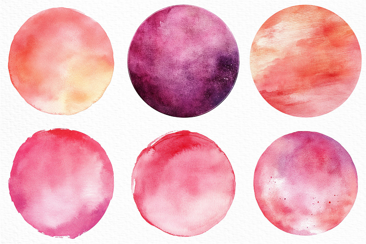 Blush Pink Watercolor Circles PNG, an Illustration by Craft Nest (Photo 3 of 6)