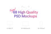68 MOCKUPS Bundle -86% OFF, an iPhone Mockup by Pierre Borodin (Thumbnail 2 of 2)