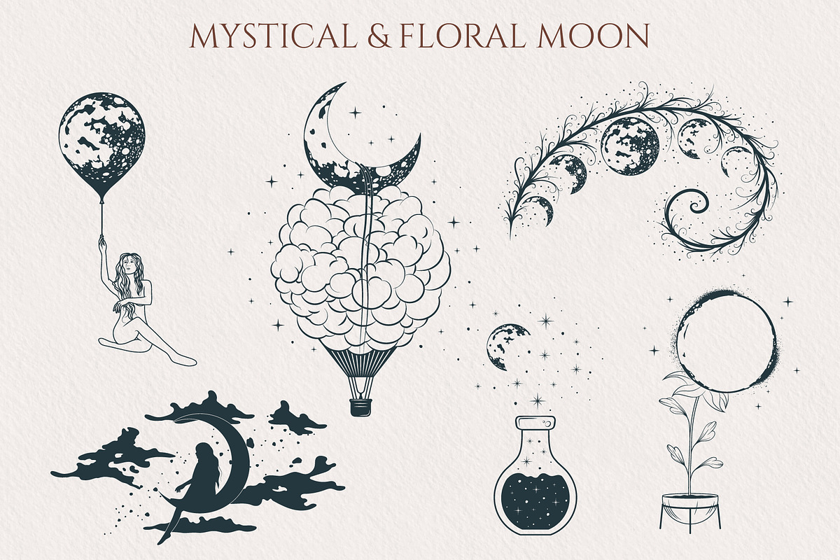 Mystical Moon Collection Vol 2, a Decorative Illustration by KirillsWorkshop (Photo 4 of 7)