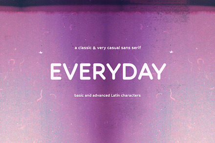 Everyday | Sans-serif Font, a Sans Serif Font by LuOtero