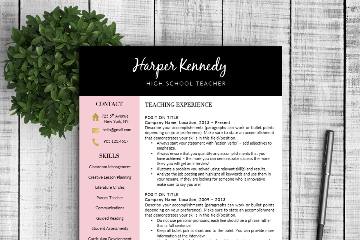 Resume & Cover Letter - Harper, a Resume Template by Resume Template Shoppe (Photo 4 of 8)