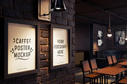 Double Cafe Poster Frame Mockup, an Advertising Mockup by Artnivora.Std (Thumbnail 2 of 4)