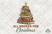 All Booked For Christmas png, an Illustration by Craft Nest (Thumbnail 1 of 6)