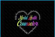 Mental Health Counselor Heart Rainbo, a Graphic by Creativeusart (Thumbnail 2 of 4)