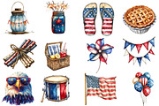 Vintage 4th of July Independence Day, an Illustration by Designworld (Thumbnail 3 of 5)