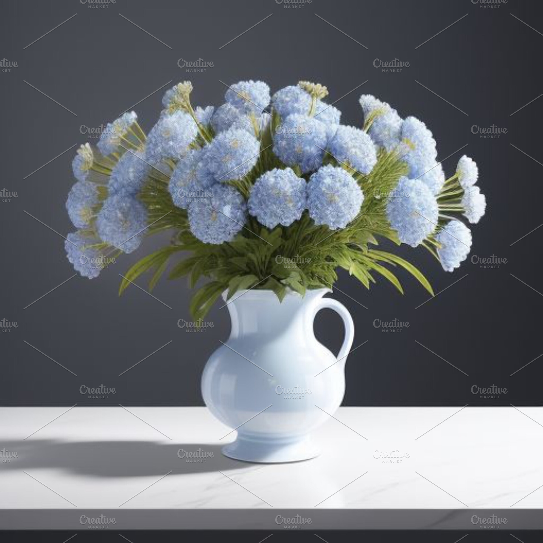 Blue flowers still life photograph, a Nature Photo by ComfortQ