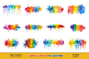 Watercolor Splash,Paint Splatter Png