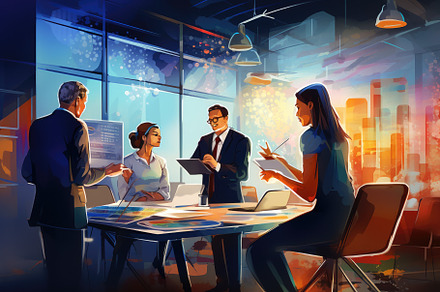 Business people working in the offic, a Photo by Iftikhar Alam