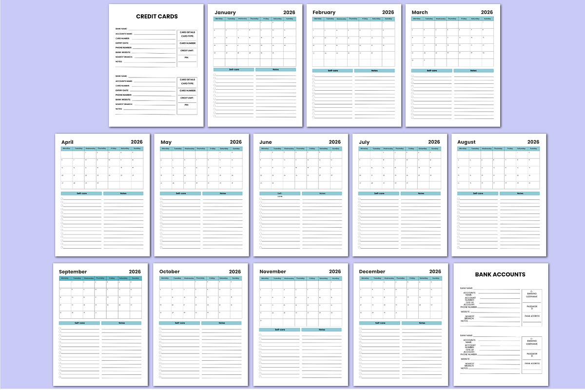2025-2026 Budget Planner For Canva, a Stationery Template by Shumaya (Photo 3 of 9)