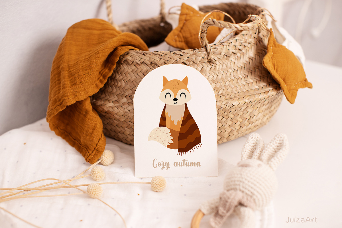 Autumn animals collection, a Seasonal Illustration by JulzaArt (Photo 4 of 11)