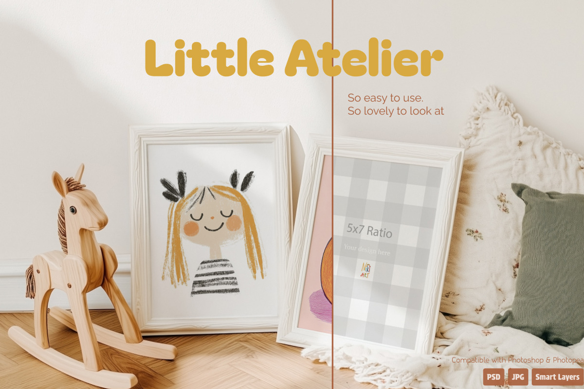 Little Atelier – Kids Frame Mockups, an Apparel Mockup by NikiArts (Photo 8 of 12)