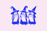 Halloween Witch Characters Set, a Person Illustration by Danil Polshin (Thumbnail 6 of 6)