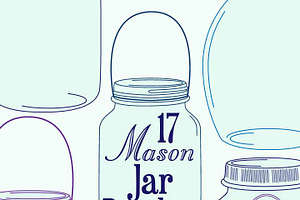 Mason Jars Photoshop Brushes