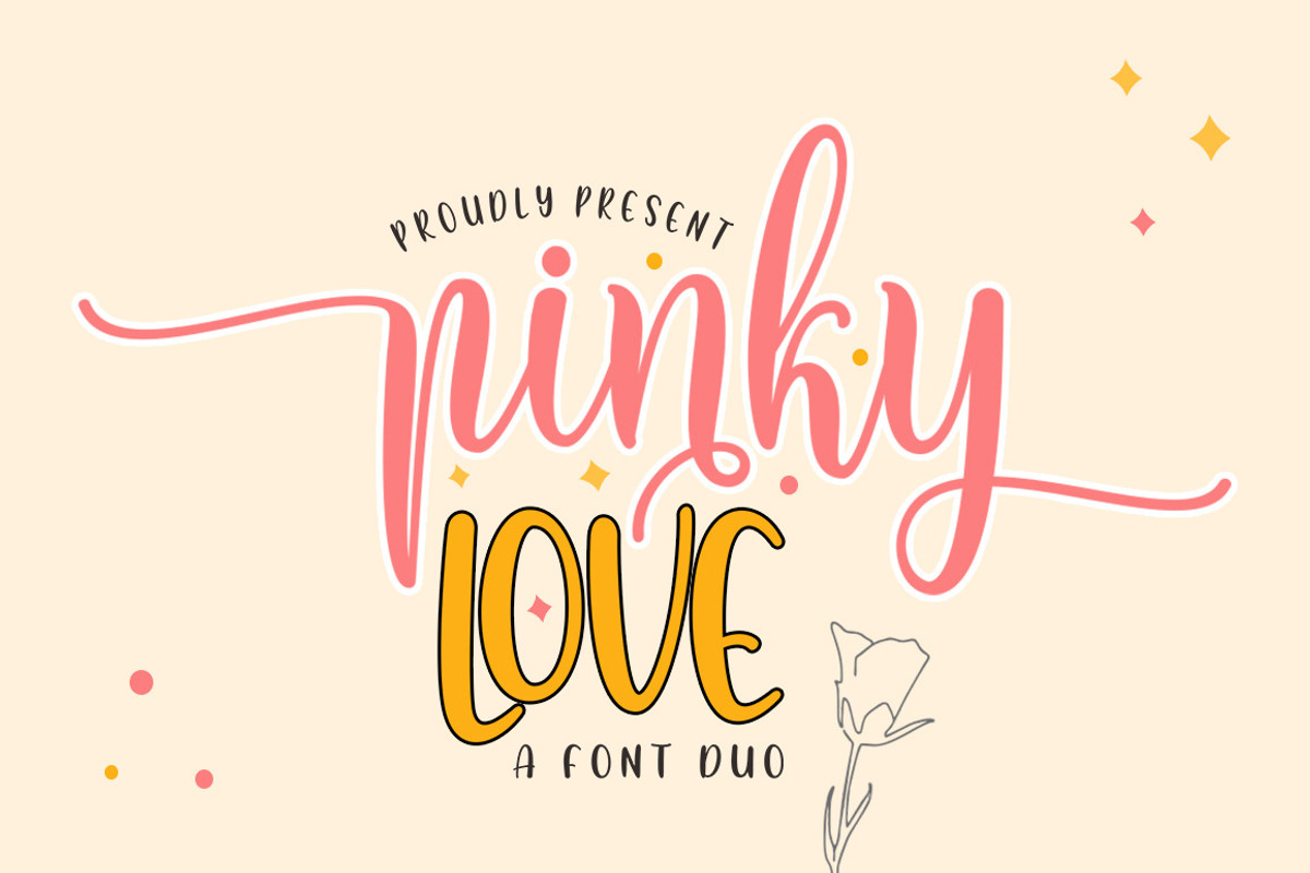 Pinky Love, a Script Font by Soft Creative (Photo 1 of 10)