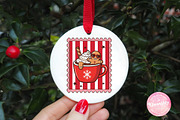 Christmas Hot Chocolate Coquette, an Illustration by CreationArt (Thumbnail 2 of 4)