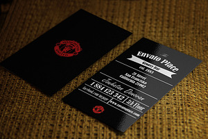 Retro Business Card Black Edition