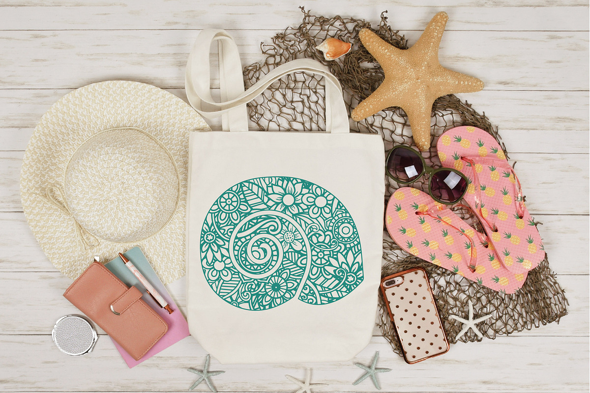 Mermaid Mandala SVG Bundle, an Animal Illustration by OldMarket Designs (Photo 9 of 10)