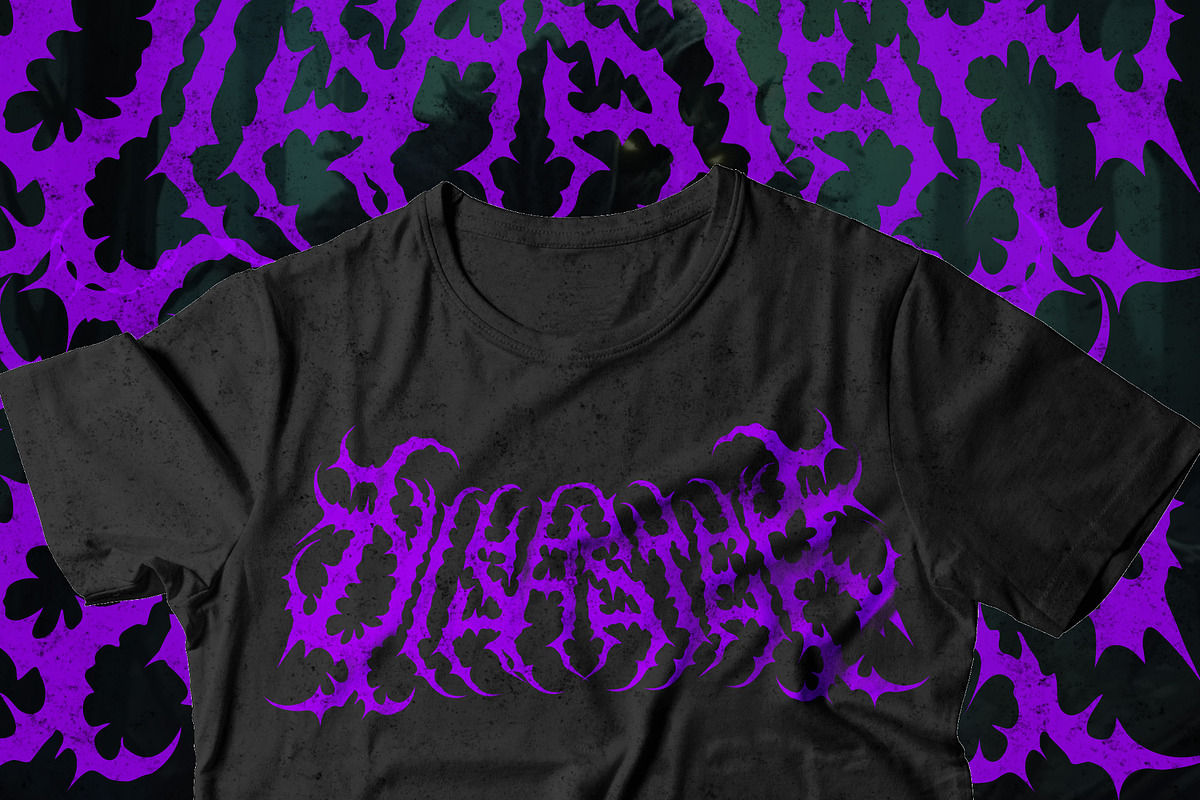 SCUMZ – Death Metal Font, a Blackletter Font by Fonday Studio (Photo 6 of 9)
