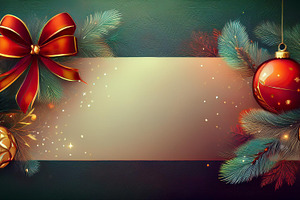 christmas card background, AI generated, a Photo by WorldOfPhotos