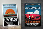 Retro Car Flyer/Poster Bundle, a Flyer Template by Grafixity (Thumbnail 3 of 5)