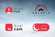 10 Futuristic / Minimalist Logo Pack, a Branding & Logo Template by fortyfive (Thumbnail 6 of 7)