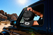 Baseball Cap Mockup in Desert Road, a Hat Mockup by Design Squad (Thumbnail 3 of 4)