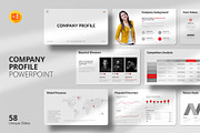 Company Profile Presentation, a Presentation Template by Design Vault (Thumbnail 1 of 9)