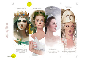 GODDESSES BOOKMARK Illustration