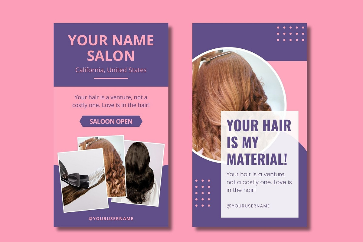 Hair Salon Story Canva Templates, a Templates & Theme by BoontenStudio (Photo 6 of 8)
