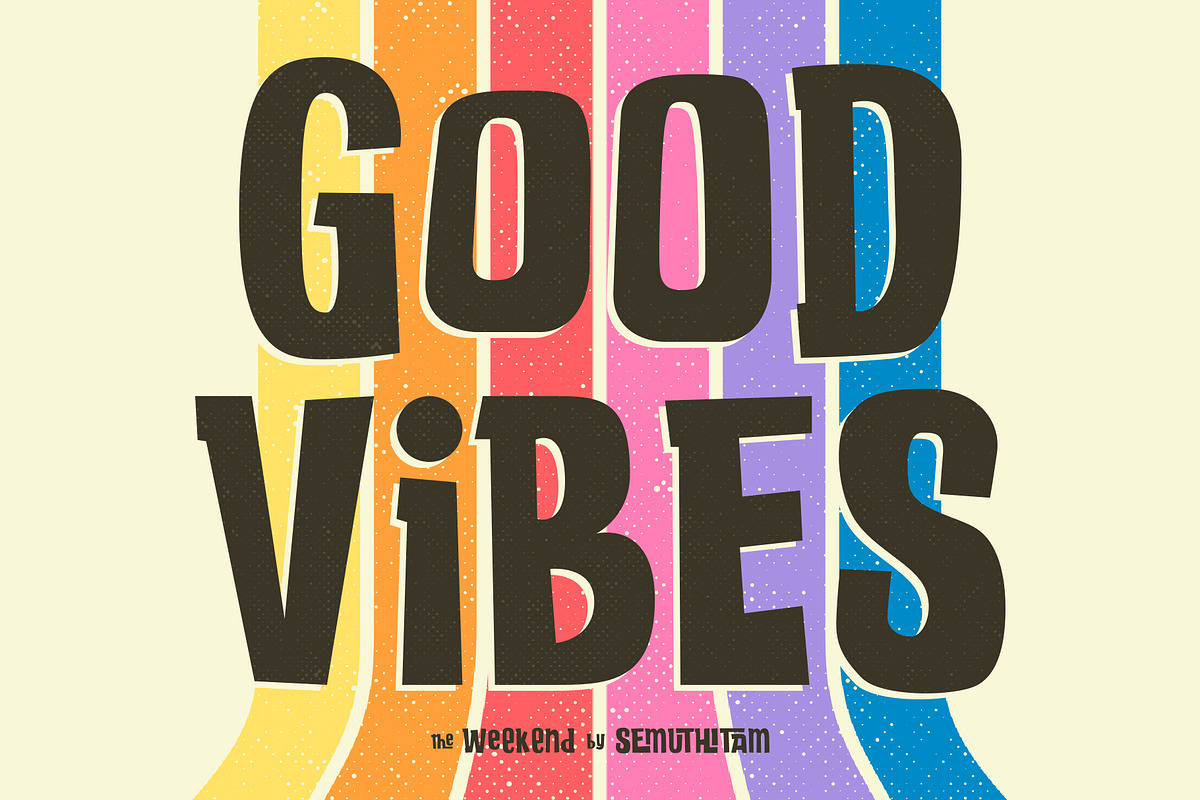 The Weekend Display Font, a Font by SemutHitam Creative (Photo 7 of 15)