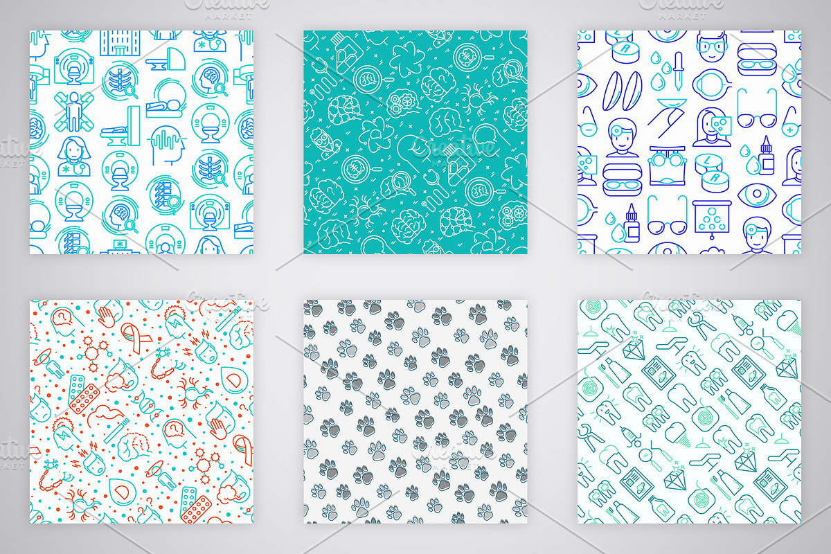 100 Seamless Patterns Collection, a Pattern Graphic by Alex Blogoodf (Photo 7 of 12)