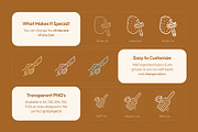 Kitchen Icon Art Set, an Outline Icon by Prosymbols (Thumbnail 2 of 6)