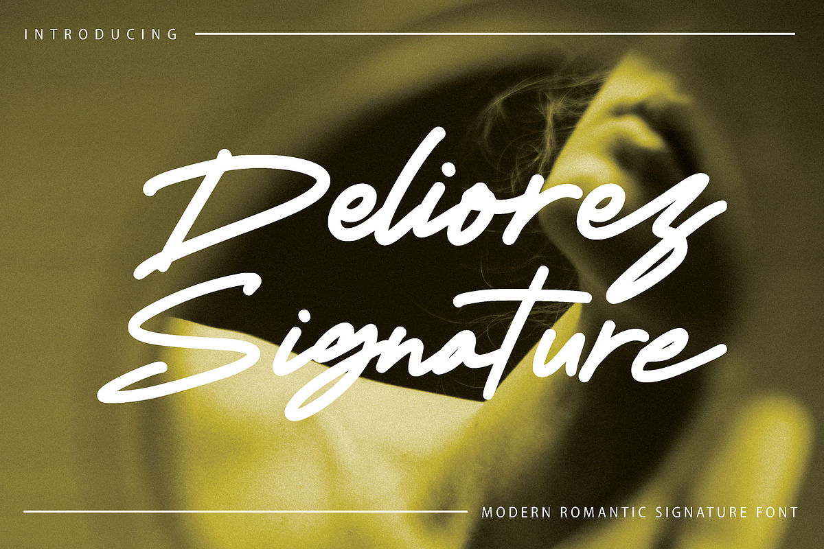 Deliorez Signature, a Handwritten Font by Eltypesstudio (Photo 1 of 12)