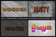 12 Text Effect Templates, a Layer Style Add-On by iDoodle Studio (Thumbnail 4 of 6)